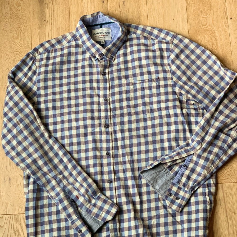Casual Checkered Button Down Shirt